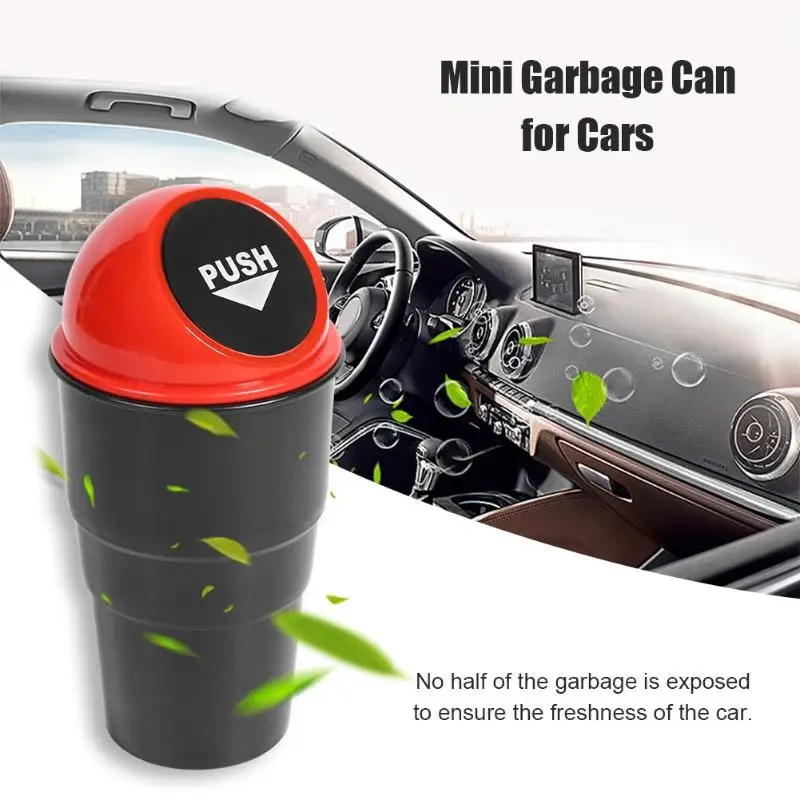 Car Mini Garbage Can Auto Creative Trash Vehicle Dust Holder Bin Box trash sorting barrel car interior accessories | Автомобили и