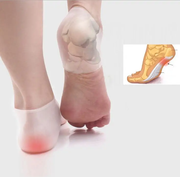 1 пара медицинский силикагель пятки носки Уход за кожей ног анти-растрескивание