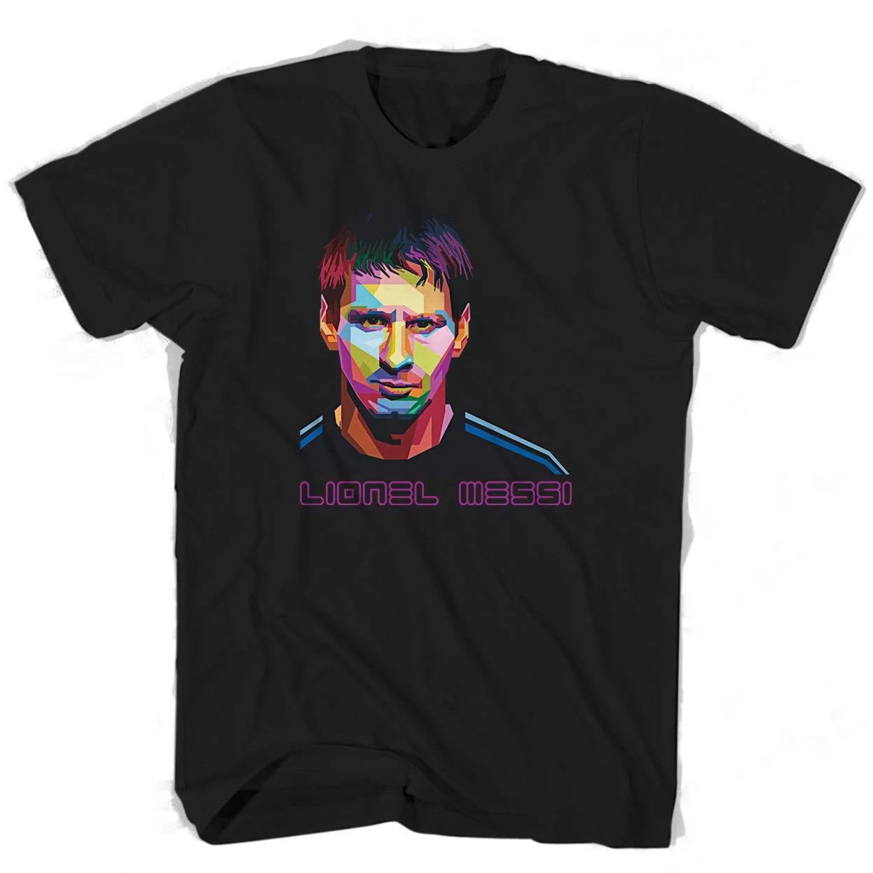 Lioneler Messi WPAPTR Face Man Футболка Ливерпуль Джон Вик Фейеноорд скидка горячая | Мужские футболки -33054401583