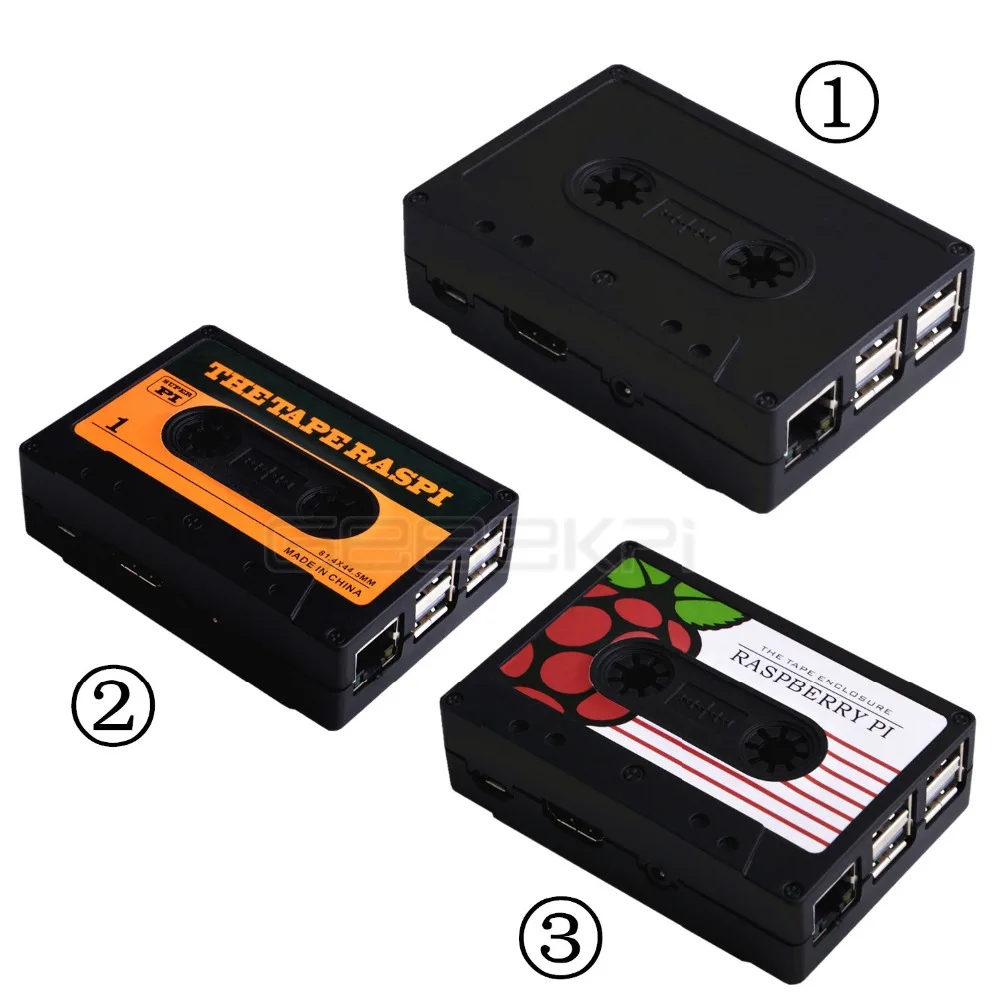 GeeekPi оригинальный черный ABS магнитная лента корпус Чехол Коробка для Raspberry Pi 3 B +/3