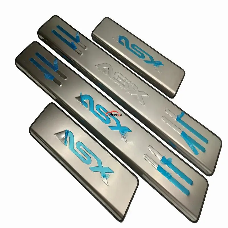 Stainless steel Door Sill trim Scuff Plate protector Car Accessories For Mitsubishi ASX 2011 2013 2017 2018 car styling sticker |