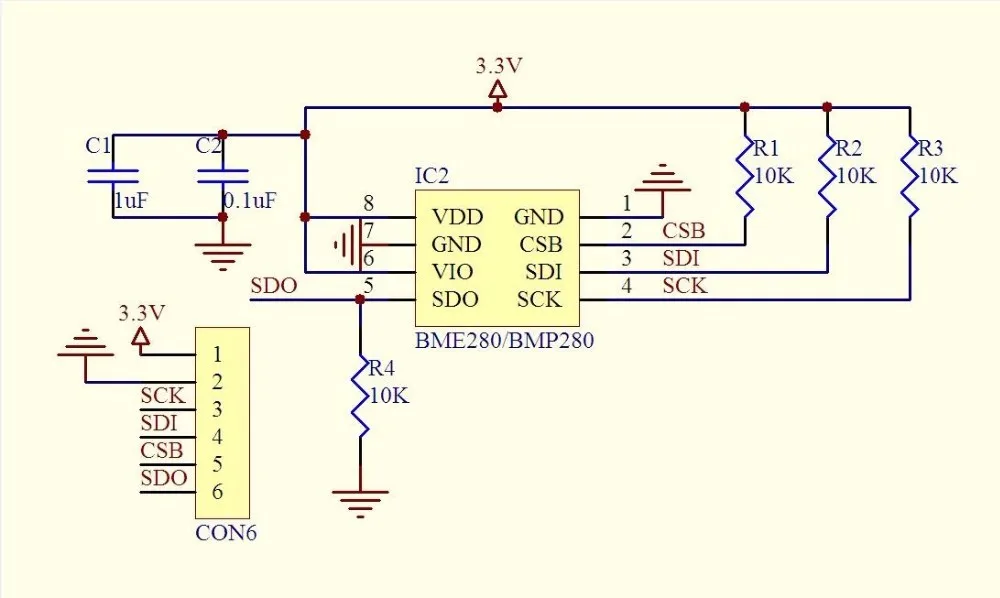1 шт. большой это GY-BME280-3.3 точность высотомер атмосферного давления BME280 модуль датчика