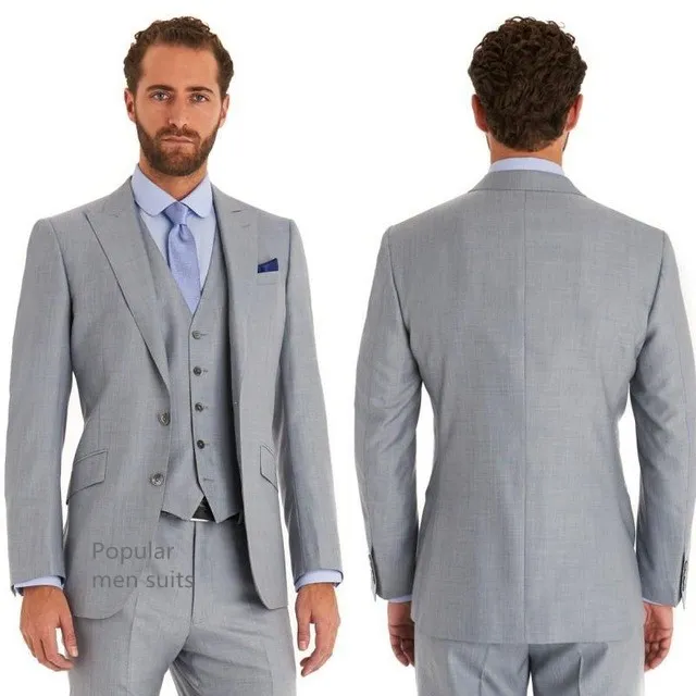 Темно-синий мужской костюм s на заказ Slim Fit 3 шт. свадебные костюмы цена Уэльский клетчатый оконный костюм
