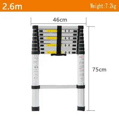2 6 м многофункциональный пожарная выдвижной складной алюминиевый сплав