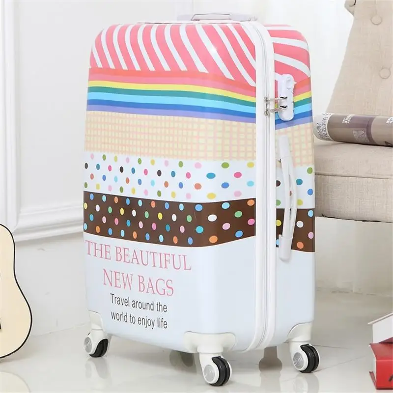 20 &quot22&quot 24 &quot26&quot дюймов красочные дорожные колеса de viaje con ruedas envio gratis valiz maletas koffer