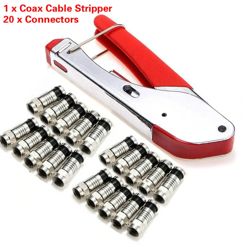 Набор ручных обжимных инструментов для коаксиального кабеля F образные