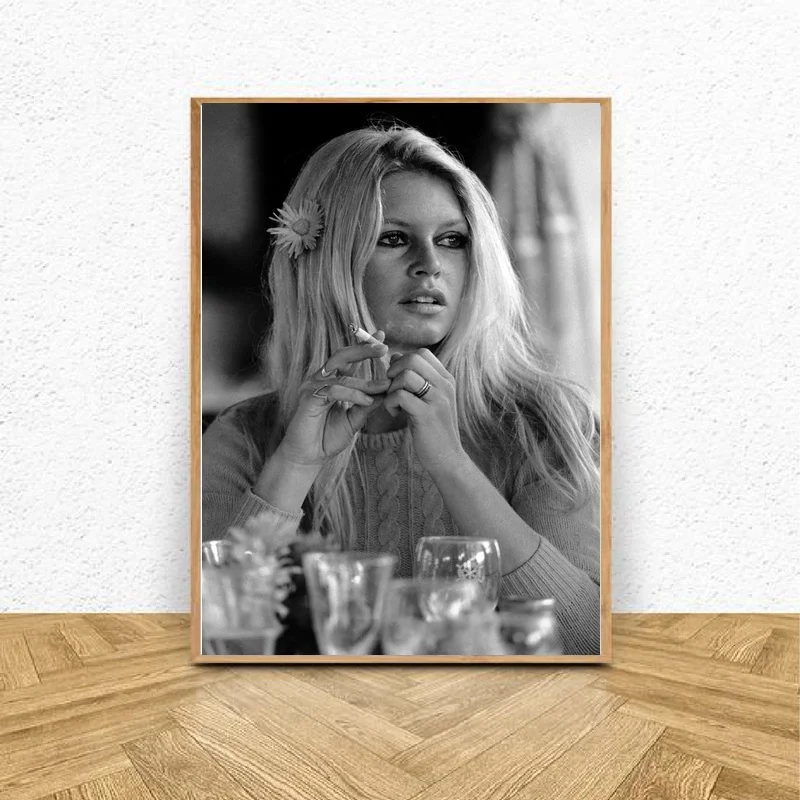 Brigitte Bardot художественный шелковый постер Картина гостиная домашний