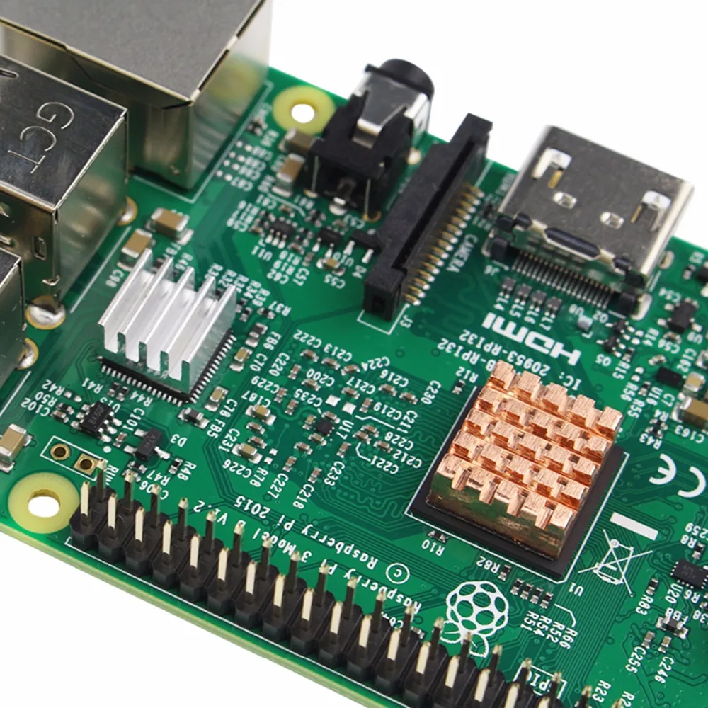 Радиатор из меди и алюминия Raspberry Pi 3 кулер для 3B + Plus 2|Интегральные схемы| |