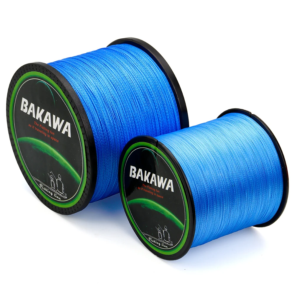 BAKAWA 1000 м PE плетеная леска 4 нити 10-85LB Multifilament леска