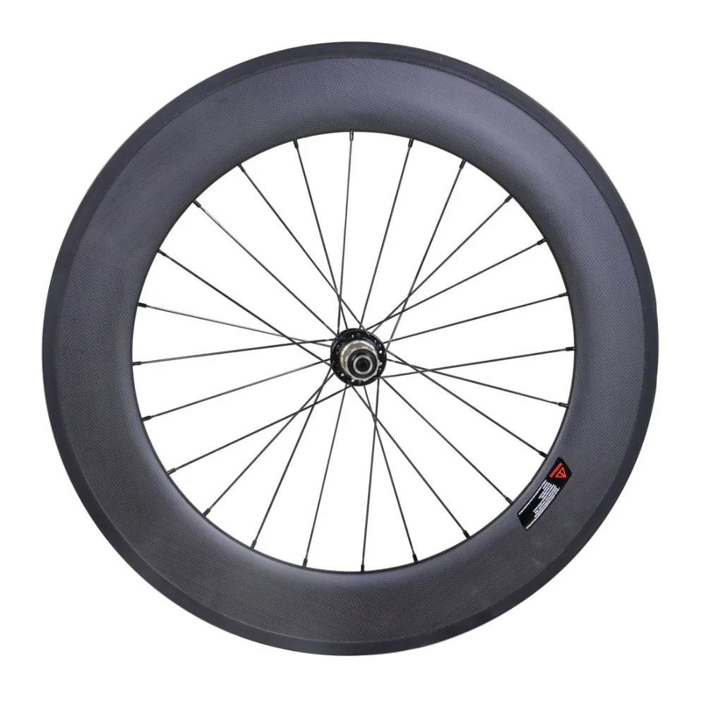 Колесный комплект дорожного велосипеда на полностью карбоновых ободах с клинчером Cheap factory 60/88mm Sapim CX-RAY спицами, 700C Basalt 25мм шириной, суперлегкие 3k колеса.