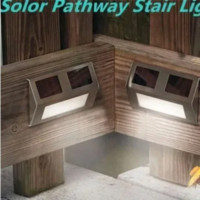 Уличная Светодиодная лампа из нержавеющей стали на солнечной батарее