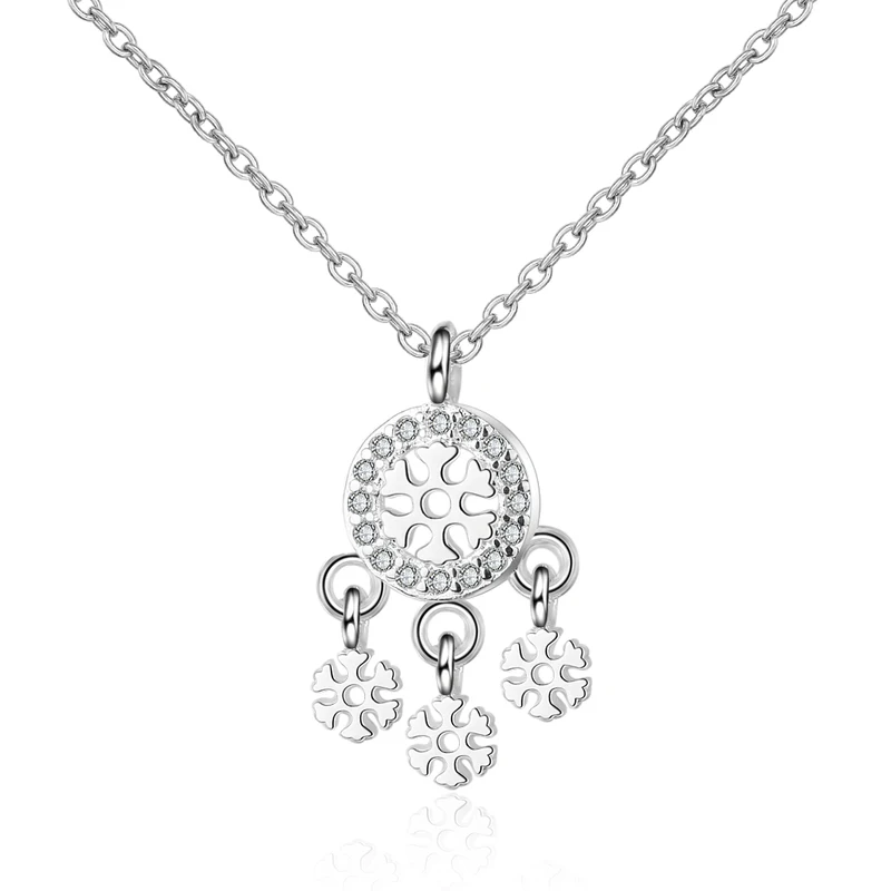 

Fashion Silver Plated Girls Choker Necklace Jewelry Female Luxury Zircon Geometric Pendant Necklace For Women Accessories Lover