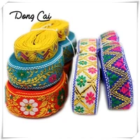 7yardslot india tailand national jacquard ribbon garment costume diy handmade sewing cloth belt decorating accessory lace