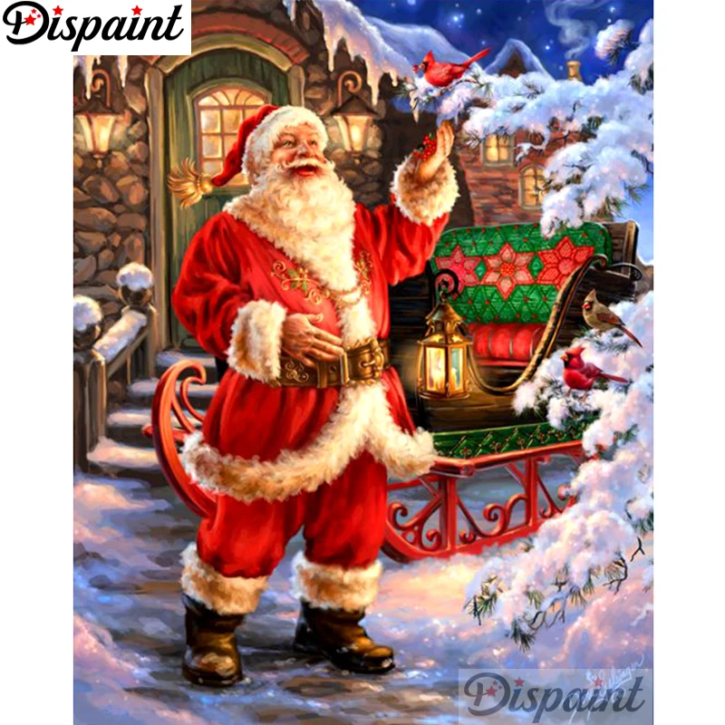 Необычная полная квадратная/круглая дрель 5D DIY Алмазная картина &quotСанта-Клаус&quot