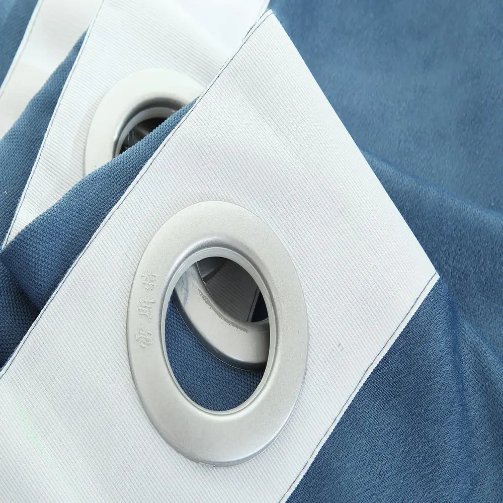 High quality European Window Blackout Curtain for Living Room Bedroom linen embroidered elegant blue 1pcs price free ship | Дом и сад