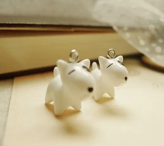 50pcs Kawaii Resin Pendant for Child/Kids Chunky Necklace 20mm Lovely Polka Dot Animal Dog Charms Wholesale | Украшения и