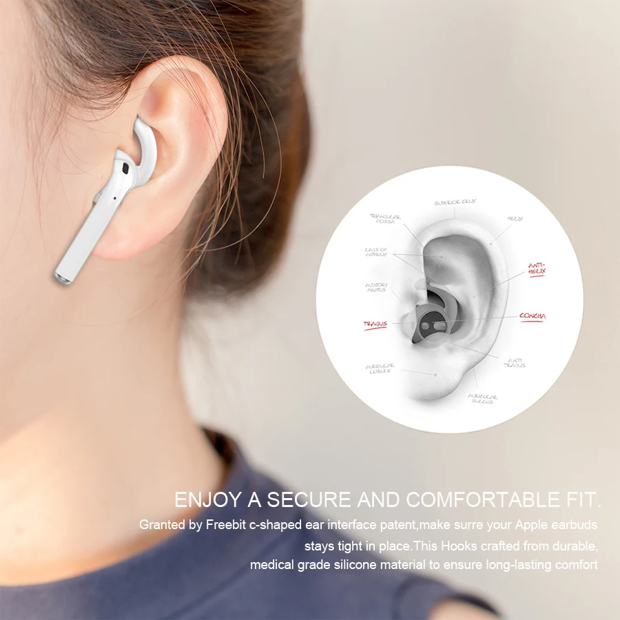 2 пары силиконовые чехлы для наушников Apple Airpods|Аксессуары наушников| |