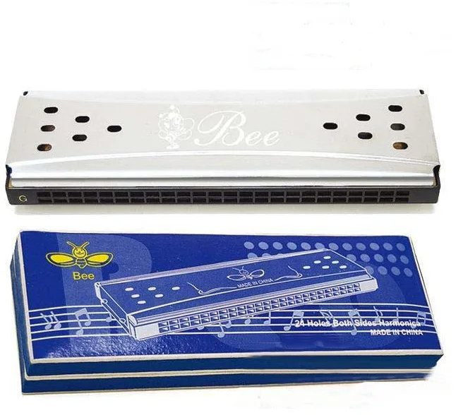 Двойная Гармоника тремоло с 24 отверстиями от бренда A bee смешанные