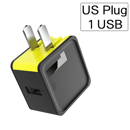 ROCK 4 USB зарядное устройство для мобильного телефона 5V1A 5V2. 4A 5V4A Универсальное зарядное устройство для мобильного телефона USB 1 2 4 USB настенное зарядное устройство для iPhone адаптер - Тип штекера: US 1 USB Port