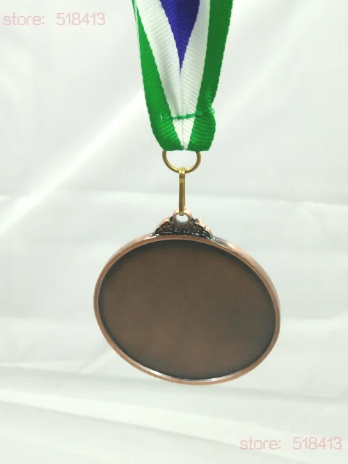 

Green, White And Blue, A Medal Ribbons Tied With High Quality Unisex Gymnastics For Medals Curling 2021