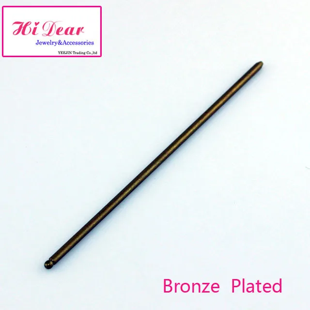 Медные металлические палочки для волос 128*3 мм шпильки