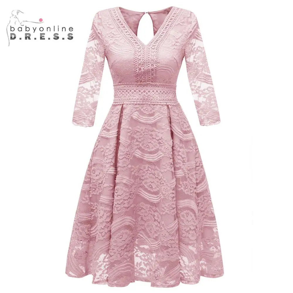 Robe de soiree dusty розовые короткие кружевные вечерние платья 2019 Сексуальные с