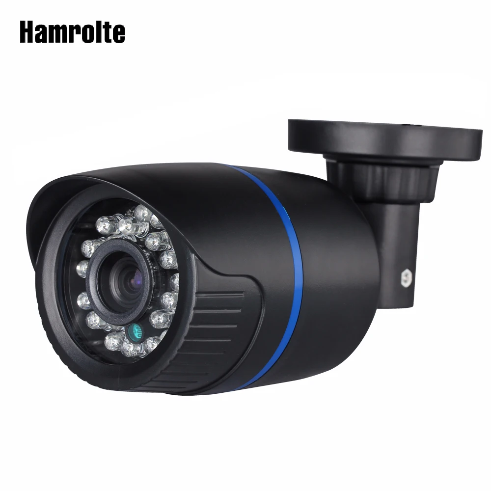 Hamrolte ONVIF IP Camera 2.8mm Lens Wide Angle 1080P Outdoor Nightvision Surveillance IP Camera Motion Detection Remote Access