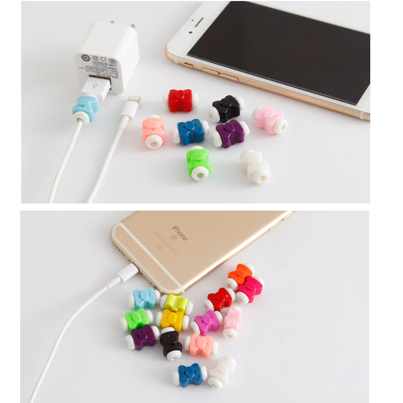 2018 модный защитный USB-кабель для телефона цветной шнур кабеля защита iphone
