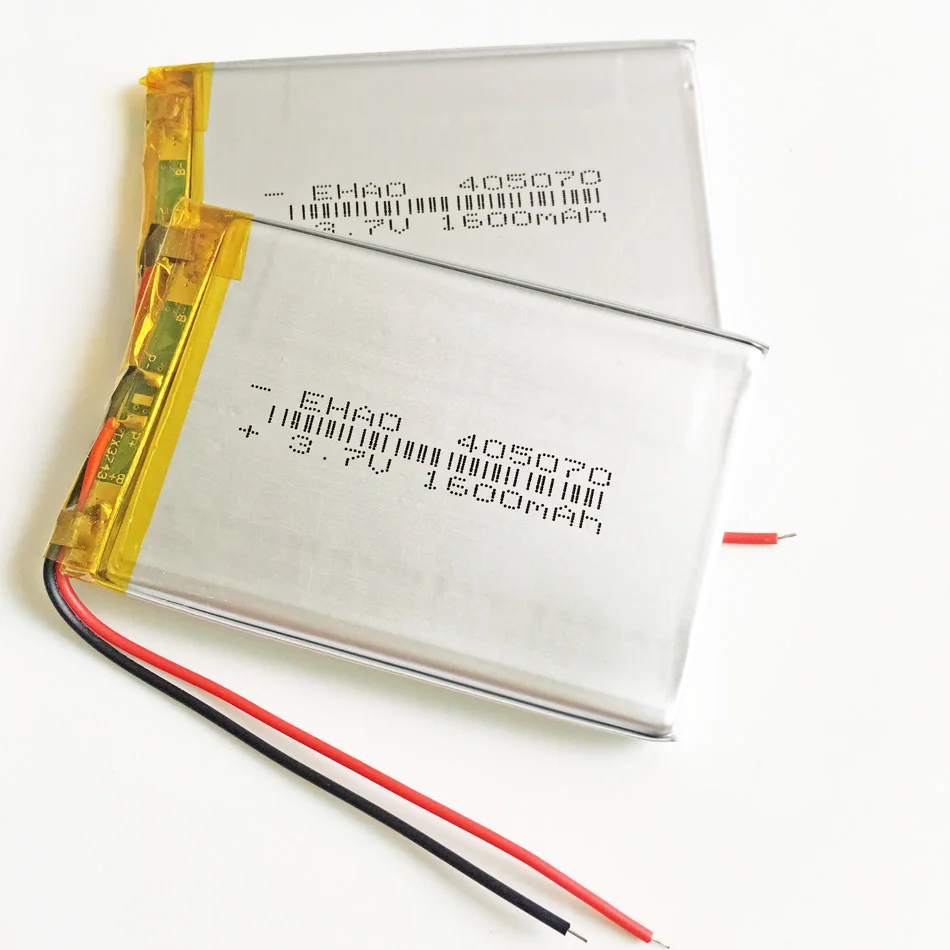 10 x шт 3 7 V 1600mAh литий полимерная ионная аккумуляторная батарея для электронных