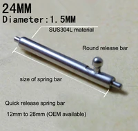 50pcs lot watch repair tools kits 24mm spring bar watch parts 304 stainless steel diameter 1 5mm sp009