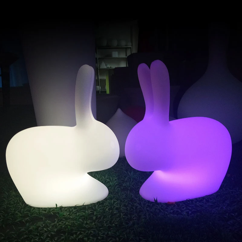 RGB Цвет Кролик Chiar ночные огни USB светодиодный пульт дистанционного управления кровать спальня прикроватные лампы для детей Детский подарок Рождественский Декор
