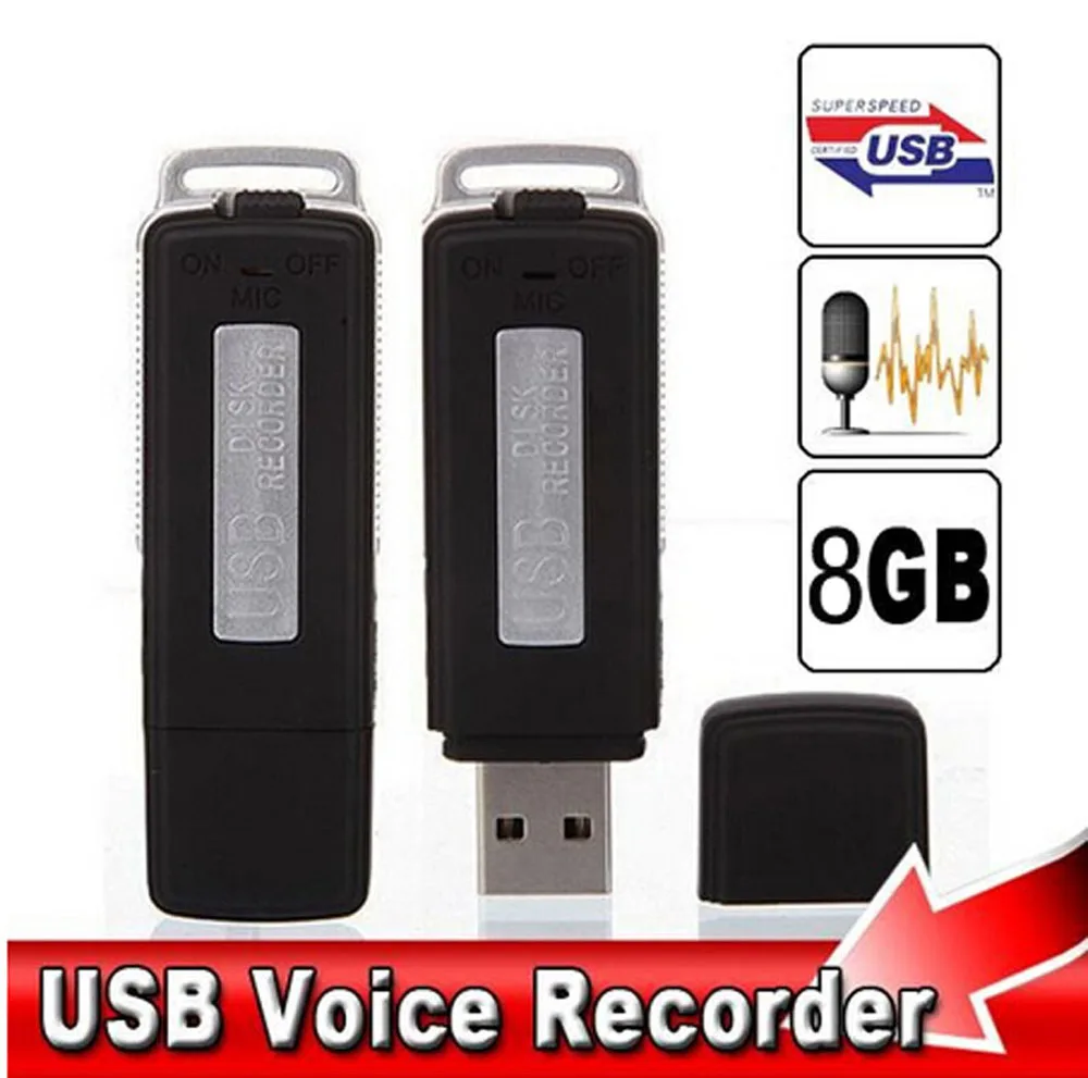 Профессиональный цифровой диктофон с USB 8 ГБ мини WAV ручка для записи аудио MP3
