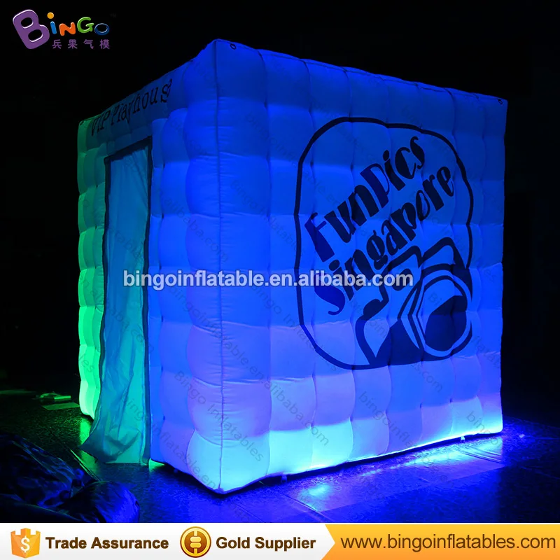 

LED lighting inflatable booth photo kiosk shell tent for advertising wedding used props