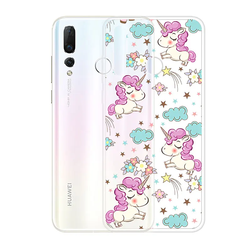 Мягкий чехол для huawei nova 4 Обложка крутой узор полная защита мягкий силиконовый nova4