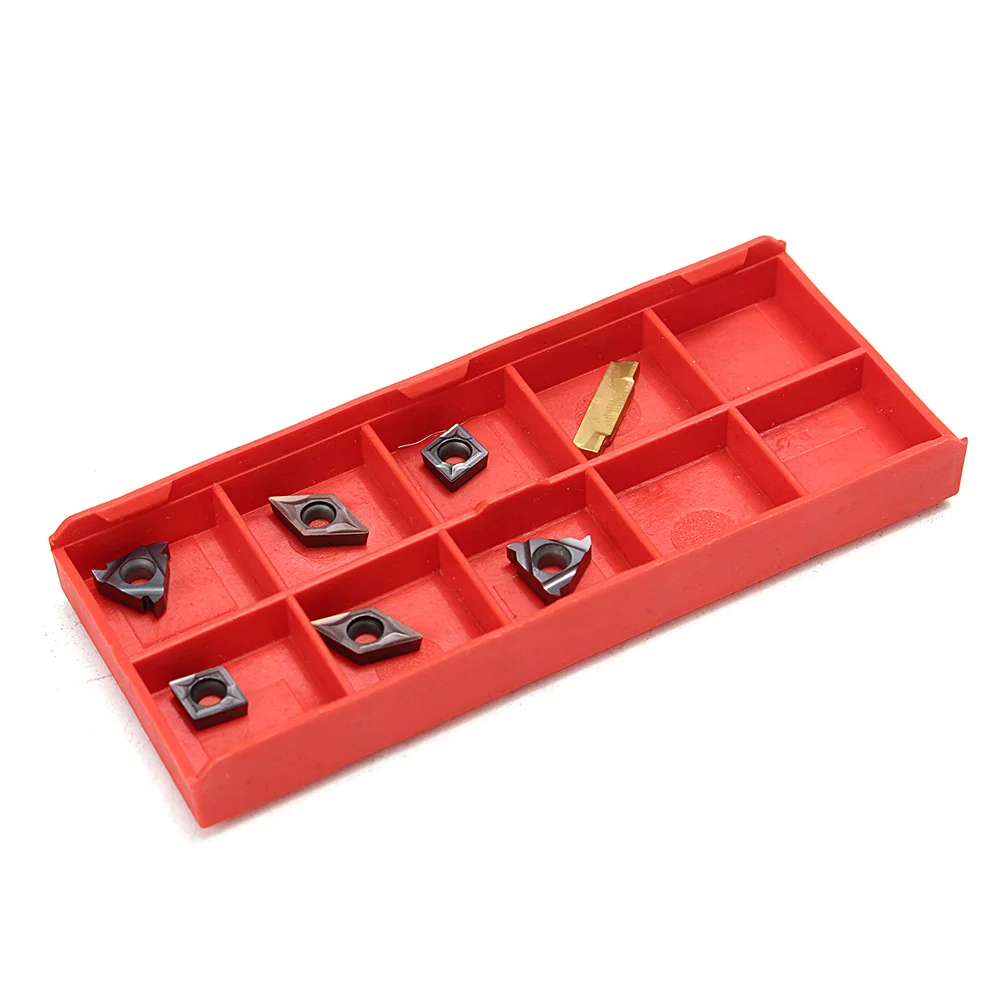 

1 Set 10mm Shank Lathe Turning Tool Holder Durable with Carbide Inserts Wrenches PAK55