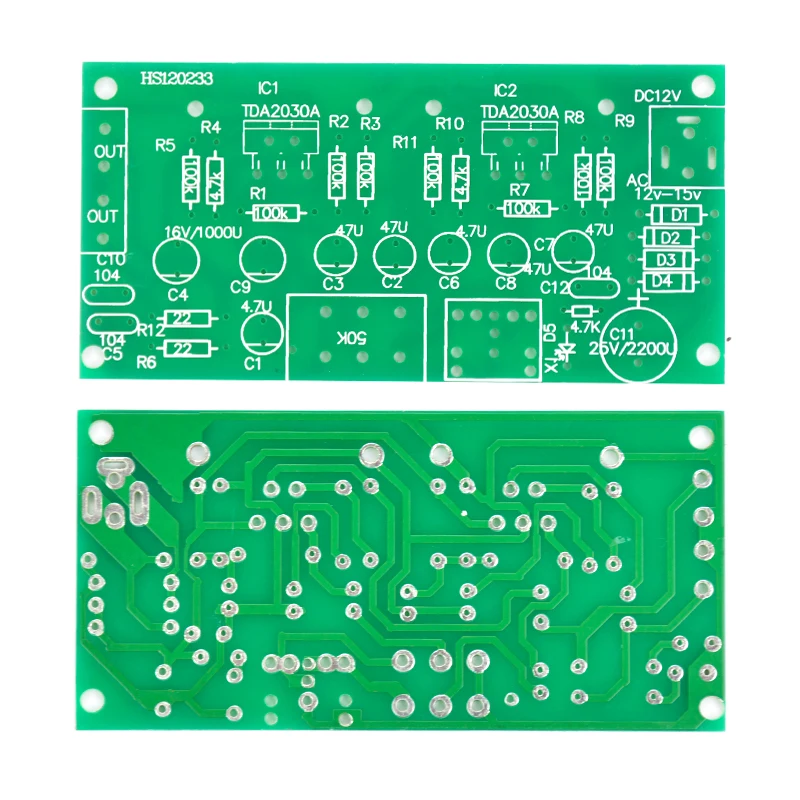 DIY Kit 2 0 двухканальный TDA2030A усилитель мощности модуль чистого класса