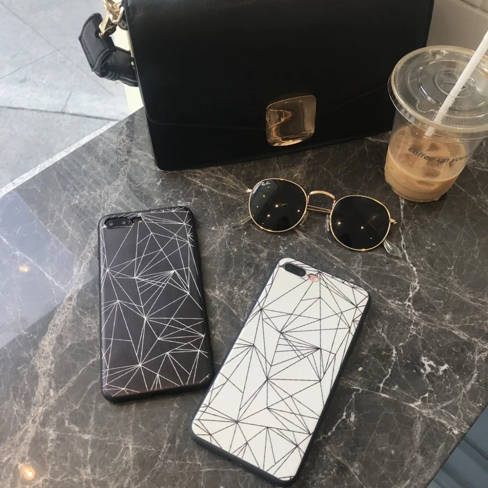 MA простой черный и белый телефон чехол для Huawei P8 lite 2017 P9 P10 P20Lite Plus Nova Honor 6C 6A 6X Honor8