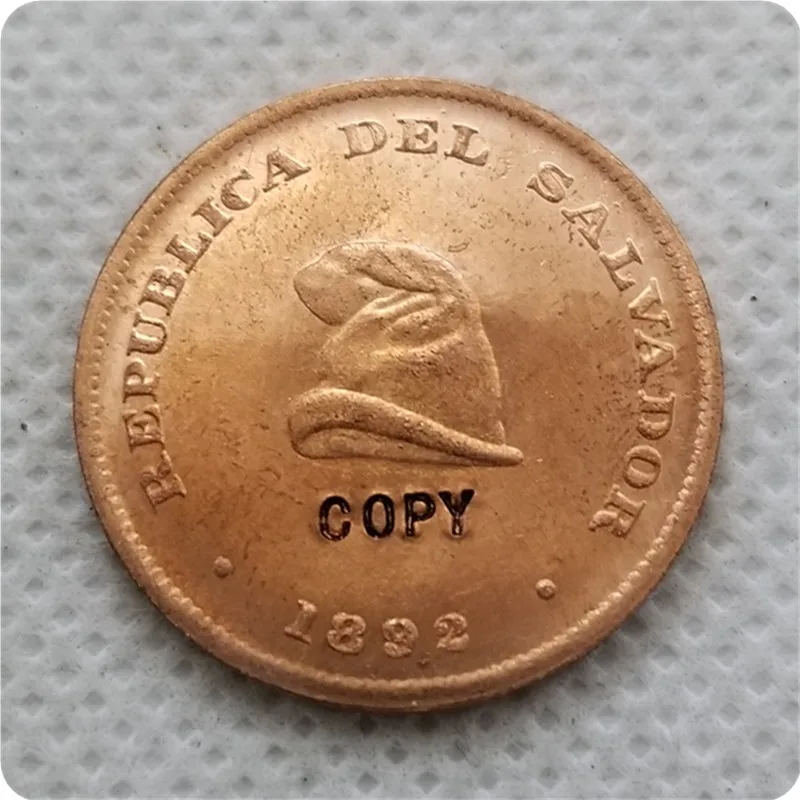 1892 EL SALVADOR 1 сентаво копия памятных монет Реплика медаль коллекционные