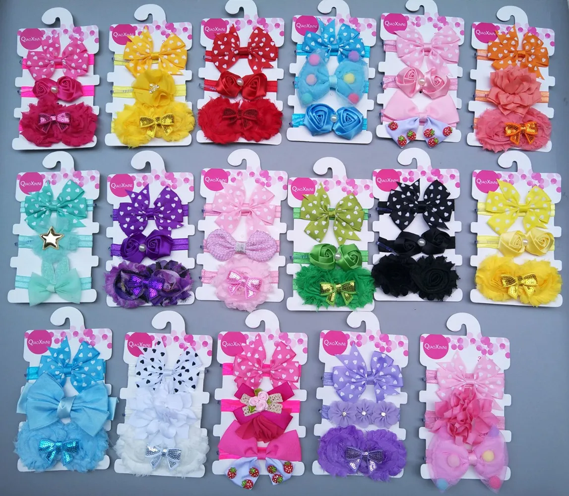 Распродажа 3 шт./компл. модная детская повязка на голову для девочек тюрбан с