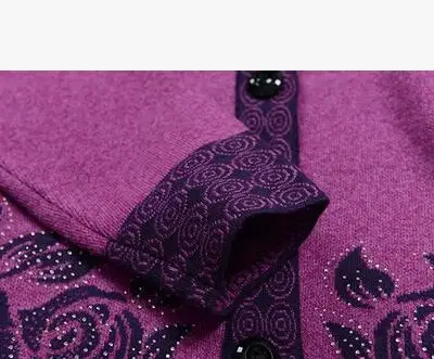 Свитер для мамы высокого качества модный хит бриллианты 80% шерсть кашемир