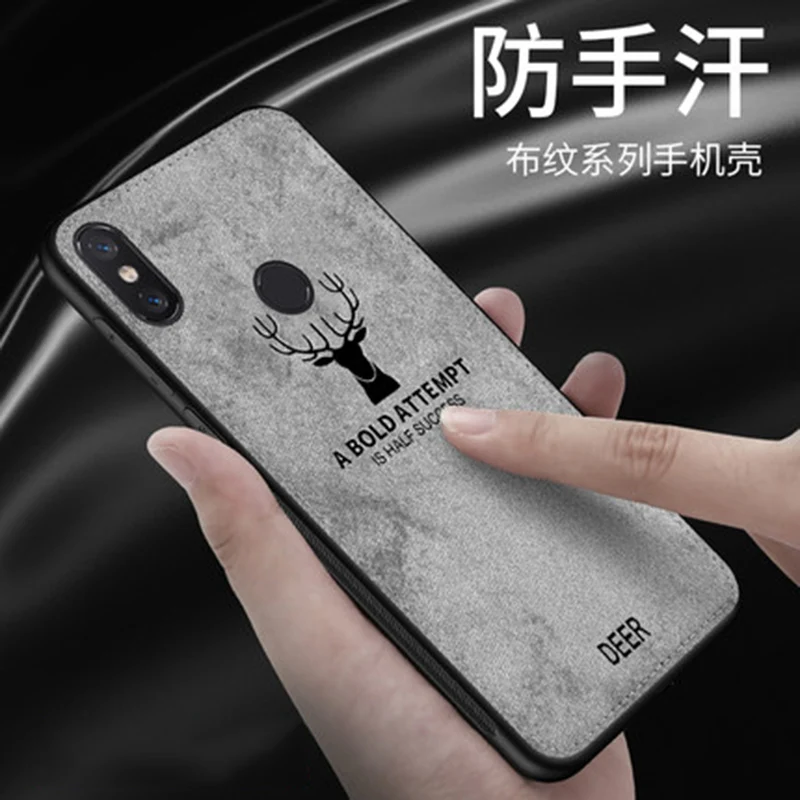 Чехол для xiao mi A2 мягкий чехол телефона защитная задняя крышка 2 ткань + ТПУ |