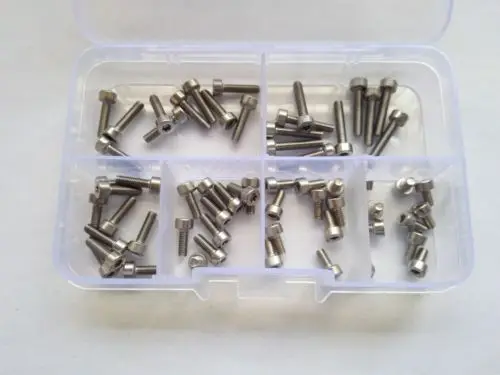 60 шт M3 Torx болт T & TX гнездо колпачок головки винта Болты Шурупы Ассортимент