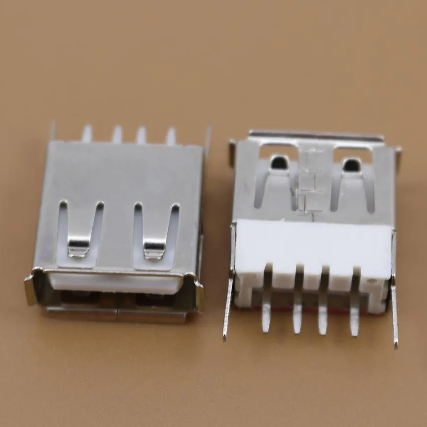 

YuXi 1pcs/pack USB female USB-A female connector A type Female Solder 180 degrees vertical,USB interface socket/jack