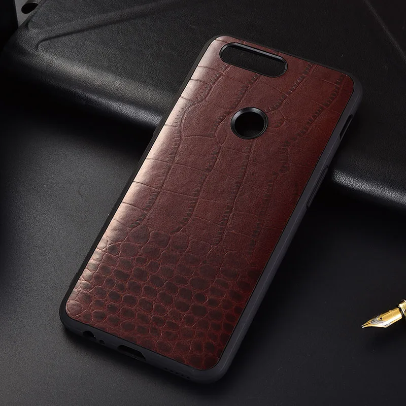 OnePlus 5 T Оригинал 100% Официальный бампер чехол крокодиловая Текстура натуральная