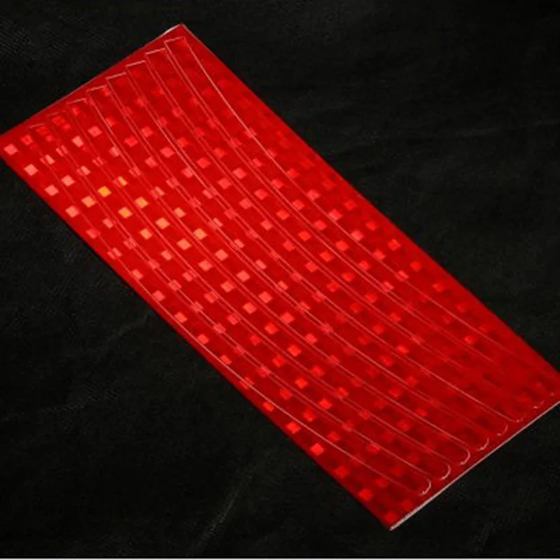 05 5pcs ROCKBROS дорожных велосипедов DIY светоотражающие наклейки флуоресцентные фиксированный велосипед 5 цветов ремешок цикла обод колеса Безопасный и крутые Стикеры - Цвет: 05 5pcs