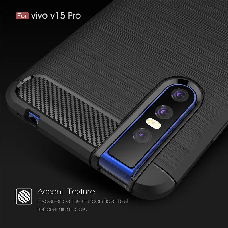 ДЛЯ Vivo V15 Pro Чехол для телефона 6 39 дюймов роскошный Мягкий ТПУ силиконовый Полный