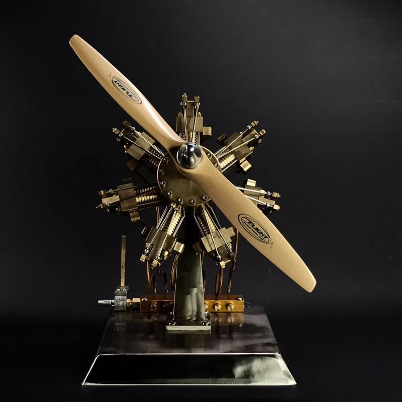 Круто! Семицилиндровый паровой двигатель миниатюрный стремена модель звезда