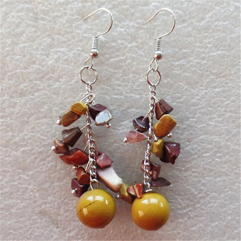 (2 парта/Лот) Красивые оптовые продажи около 40 мм мукаит драгоценный камень чип и 10