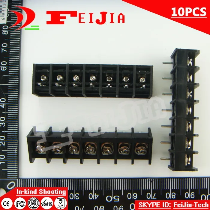 

10PCS 825-8.25-7P / 825 8.25mm 7Pin Barrier Terminal Block Screw Terminal Block Pitch 8.25mm Terminal Block Free Shipping