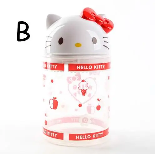 B 43% собака Мелодия hello kitty пластиковые украшения Детские игрушки ящика типа 19 см ватные палочки коробка для хранения WJ01 - Цвет: B